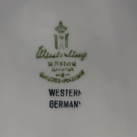 Vtg Winterling Bavaria Germany fruit plate  set - Picture 7 of 8